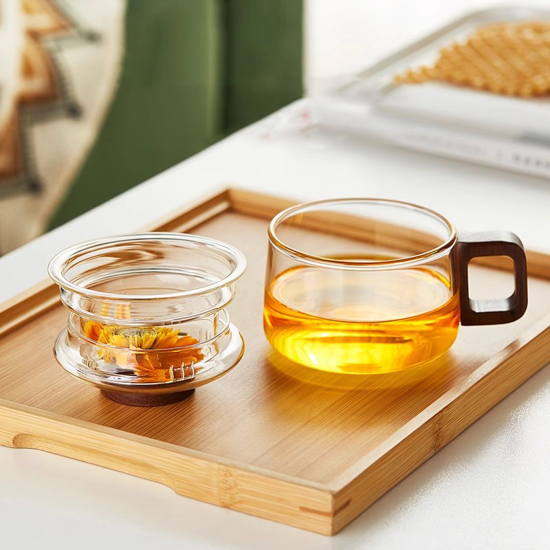 200 / 400ml كوب من الزجاج ، مع - مراجعة Loose Leaf Tea Infuser وسعره