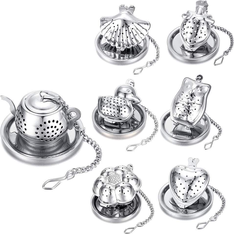 مصفاة شاي من الفولاذ المقاوم ل - مراجعة Loose Leaf Tea Infuser وسعره